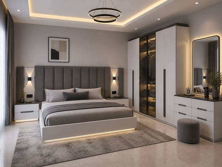 nội thất phòng ngủ tối giản
