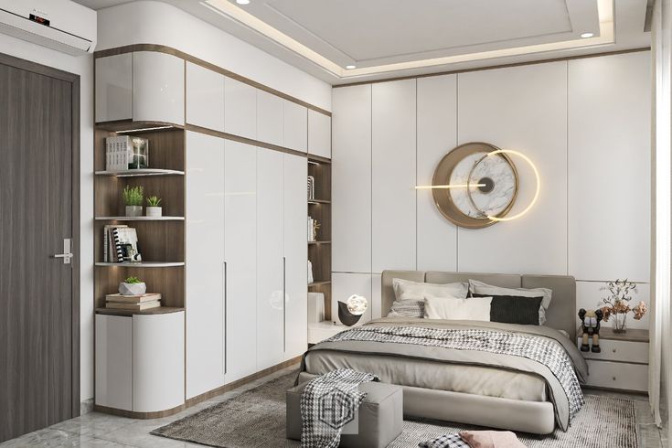 nội thất phòng ngủ tối giản